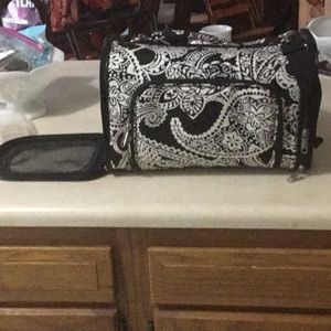 Small  paisley print. pet carrier